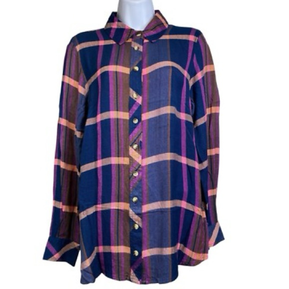 Tolani Multicolor Plaid Shirt